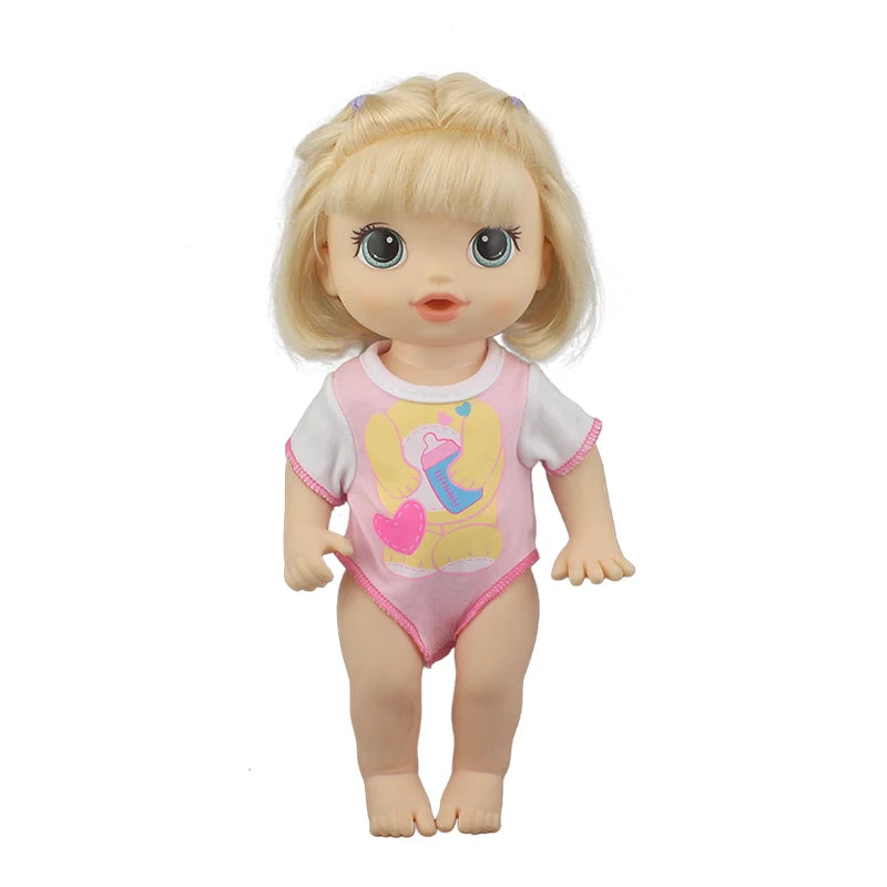 2023 Top Doll Clothes Suit  For 12 Inch 30CM Baby Alive Doll Toys Crawling Doll Accessories