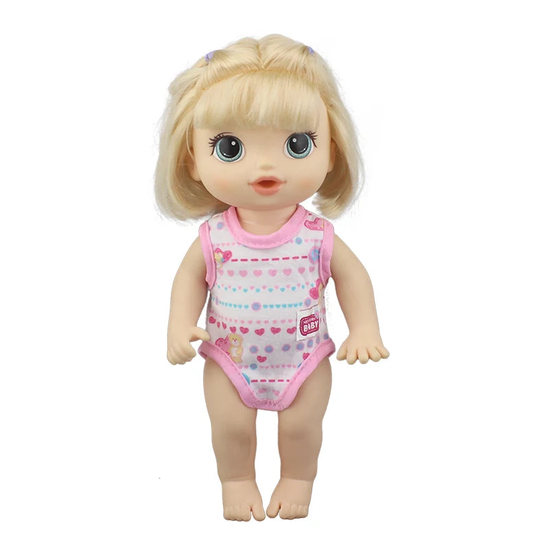 2023 Top Doll Clothes Suit  For 12 Inch 30CM Baby Alive Doll Toys Crawling Doll Accessories