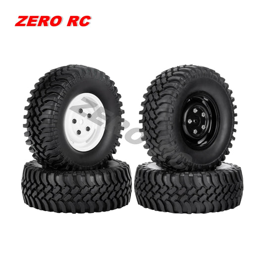 1/10 RC Car Crawler 1.9 100MM Soft Tires With Hard Plastic Wheel Rim For Tamiya RC4WD D90 D110 AXIAL SCX10 CC01 TF2 RGT MST